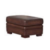 Brookfield - Leather Ottoman - Caramel Brookfield - Leather Ottoman - Caramel