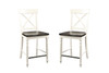 Mountina - 24" Tall Bar Stools (Set of 2) - Brown / White