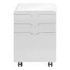 File Cabinet, Rolling Mobile, Storage Drawers, Printer Stand, Office, Work, Glossy Contemporary, Modern - White File Cabinet, Rolling Mobile, Storage Drawers, Printer Stand, Office, Work, Glossy Contemporary, Modern - White