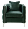 Bayberry - Velvet Chair With 1 Pillow