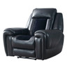 Clark - Blanche / Velvet Power Recliner With LED - Black
