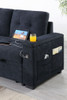 Ashlyn II - 84"W Woven Fabric Reversible Sleeper Sectional Sofa with Storage Chaise
