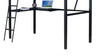 Senon - Twin Loft Bed With Desk - Black / Silver