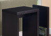 Accent Side Table, Narrow, Small, Contemporary & Modern - Brown