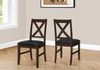 Dining Chair Side, Upholstered For Dining Room, Transitional (Set of 2)