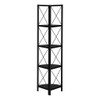 Bookshelf, Bookcase, Etagere, Corner, 4 Tier, Office