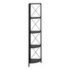 Bookshelf, Bookcase, Etagere, Corner, 4 Tier, Office