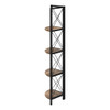 Bookshelf, Bookcase, Etagere, Corner, 4 Tier, Office