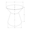 Drum Accent Side Table, Contemporary & Modern Elegant Design