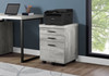 File Cabinet, Rolling Mobile, Storage Drawers, Printer Stand, Office, Contemporary & Modern