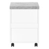 File Cabinet Rolling Mobile Storage Drawers Printer Stand For Office