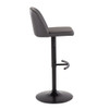 Toriano - Contemporary Adjustable Bar Stool With Rounded T Footrest (Set of 2)