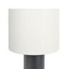 Aura - Table Lamp With On / Off Switch Block Base - Black / White