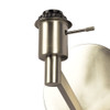 Nebula - Base Wall Lamp With Rotary Switch Shade - Brushed Nickel / Silver / White