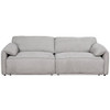 Cleveland - Dual Power Convertible Sofa - Silver