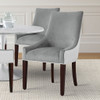 Jackson - Upholstered Dining Chair Elegant Design - Smoke / White