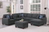 Tina - 8 Piece Upholstered Sectional With Ottoman Tina - 8 Piece Upholstered Sectional With Ottoman