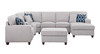 Tina - 8 Piece Upholstered Sectional With Ottoman