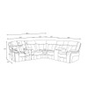 Jupiter - Leather Sectional - Black Jupiter - Leather Sectional - Black
