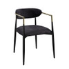 Jaramillo - Chenille Side Chair (Set of 2) - Black