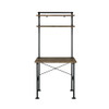 Ensata - Rustic Writing Desk - Black / Oak