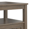 Lev - End Table With Bottom Drawer - Smoky Brown Lev - End Table With Bottom Drawer - Smoky Brown