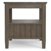 Lev - End Table With Bottom Drawer - Smoky Brown Lev - End Table With Bottom Drawer - Smoky Brown