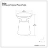 Jaxine - Side Table - Black / Gold