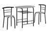 3 Pieces Dining Table Set, Small, Contemporary & Modern 3 Pieces Dining Table Set, Small, Contemporary & Modern