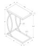 Accent Table, C - Shaped, Contemporary & Modern Design Accent Table, C - Shaped, Contemporary & Modern Design