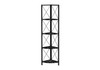 Bookshelf, Bookcase, Etagere, Corner, 4 Tier, Office, Marble Look Contemporary & Modern