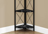 Bookshelf, Bookcase, Etagere, Corner, 4 Tier, Office, Marble Look Contemporary & Modern
