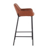 Daniella - Industrial Fixed Height Bar Stool (Set of 2)
