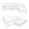 Kia - Sectional With Power And USB - Beige / Brown Kia - Sectional With Power And USB - Beige / Brown