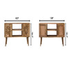 Rosalie - Media Unit - Beige Brown Rosalie - Media Unit - Beige Brown