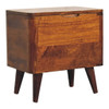 Lid Up Storage Stool - Brown