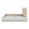Haley - Upholstered Cane Back Platform Bed Haley - Upholstered Cane Back Platform Bed