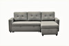 Convertible L Shaped Sectional Sleeper Sofa Bed, Saving Pull Out Couch
