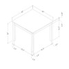 Leon - Bar Table And 4 Bar Stools - Espresso / White