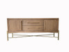 Metal Base Sideboard - Light Brown Metal Base Sideboard - Light Brown