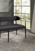 Jaramillo - Chenille Bench - Black Jaramillo - Chenille Bench - Black