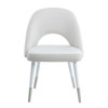 Zemirah - Velvet Gloss Side Chair (Set of 2) - White Zemirah - Velvet Gloss Side Chair (Set of 2) - White