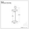 Brook - C Side Table - White / Gold