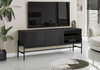 TV Stand, Modern Design Console, Media Entertainment Center, Storage Cabinet, Contemporary & Modern - Black