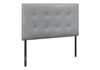Twin Size, Bed Headboard Only, Upholstered, Transitional - Gray Twin Size, Bed Headboard Only, Upholstered, Transitional - Gray