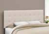 Queen Size, Bed Headboard Only, Upholstered Transitional - Beige