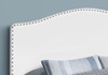 Queen Size, Bed Headboard Only, Upholstered, Transitional - White
