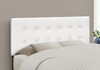 Full Size Headboard Only Upholstered Leather Look - White