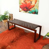 Christina - Leather Bench - Cognac / Dark Brown / Tan Christina - Leather Bench - Cognac / Dark Brown / Tan