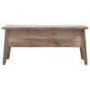 Lid Up Storage Bench - Oak